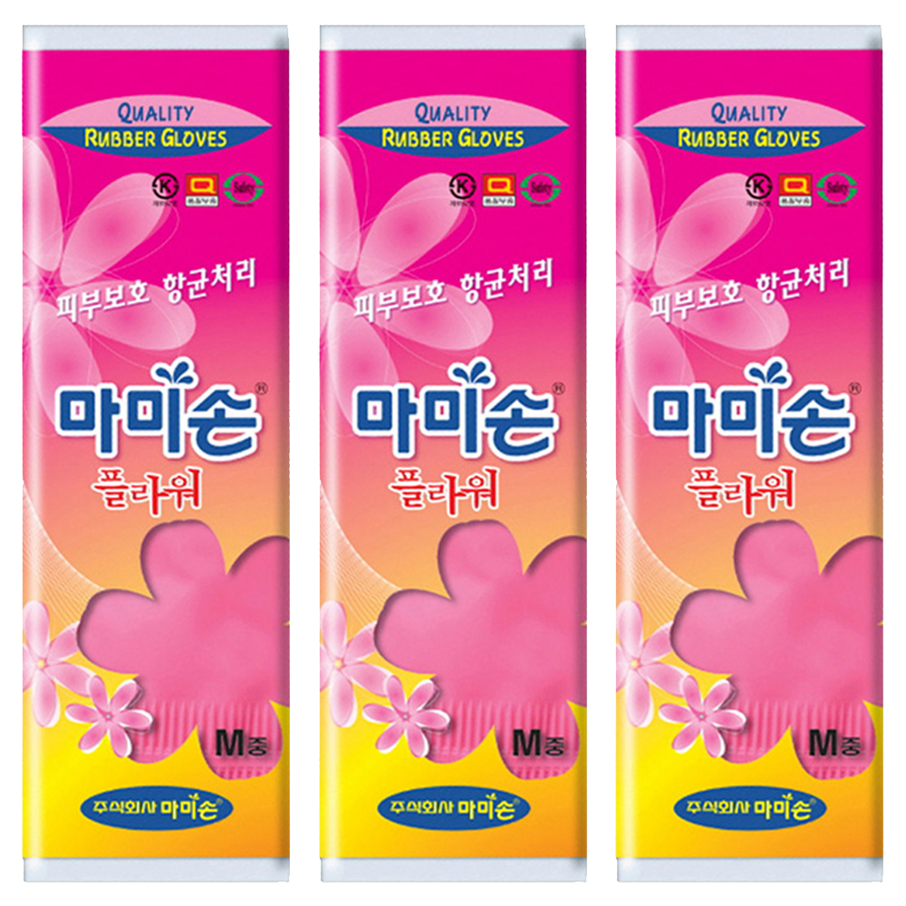 마미손 플라워 고무장갑 5,600원