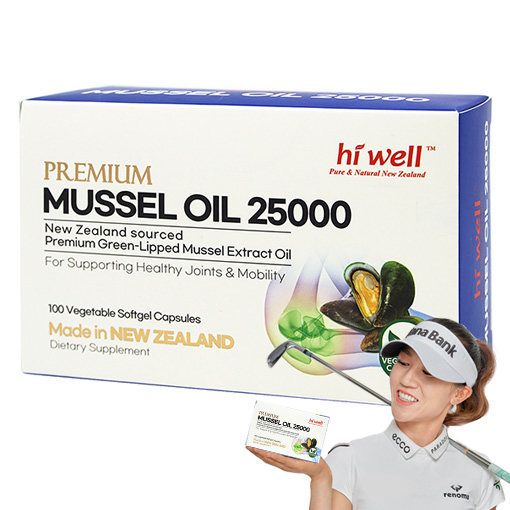 엘제이몰 [하이웰] 초록입홍합 오일 25000mg 100 베지소프트젤, 1개, 100정 170,100원