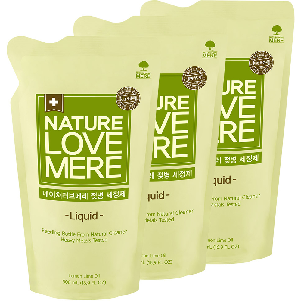 네이쳐러브메레 젖병세정제 액상 리필 레몬향, 500ml, 3개 11,100원
