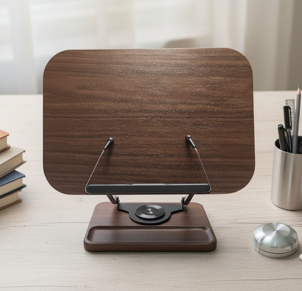 VEYUNO 회전 독서대 원목 우드 접이식 각도조절 책거치대 수험생 학습용 54,000원