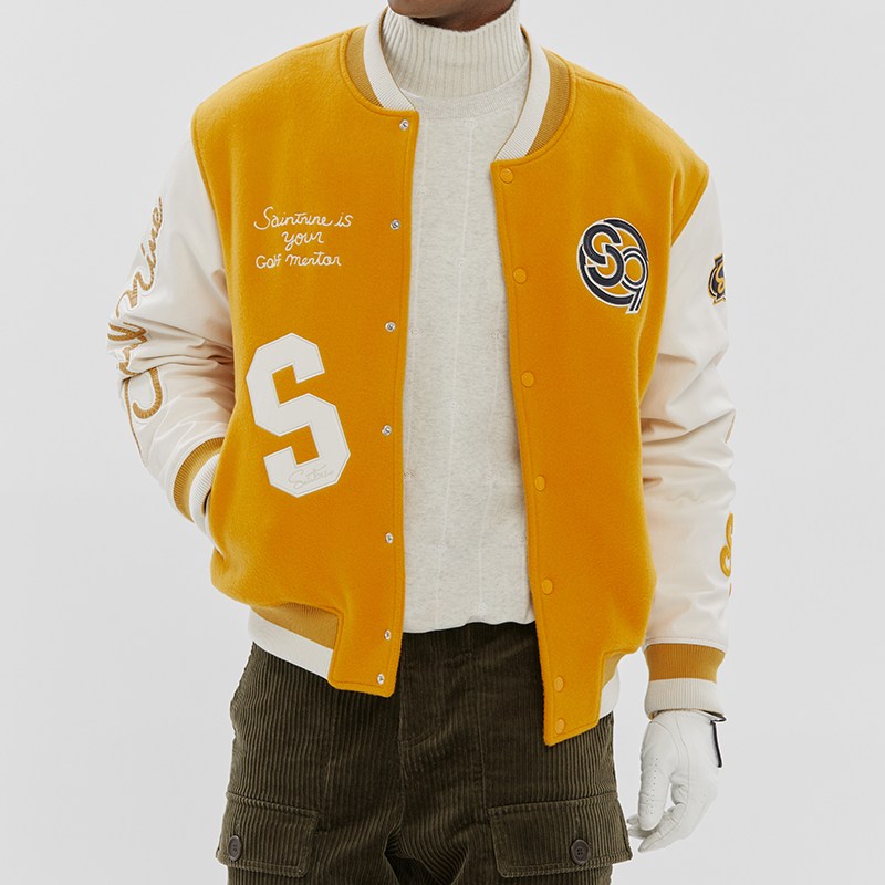 [세인트나인] 남성 세인트나인 바시티 패딩 자켓 MUSTARD 209,100원