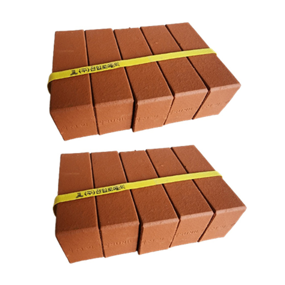 위드블럭 황토벽돌 민무늬 190 x 90 x 57mm, 적황토, 10개 10,000원