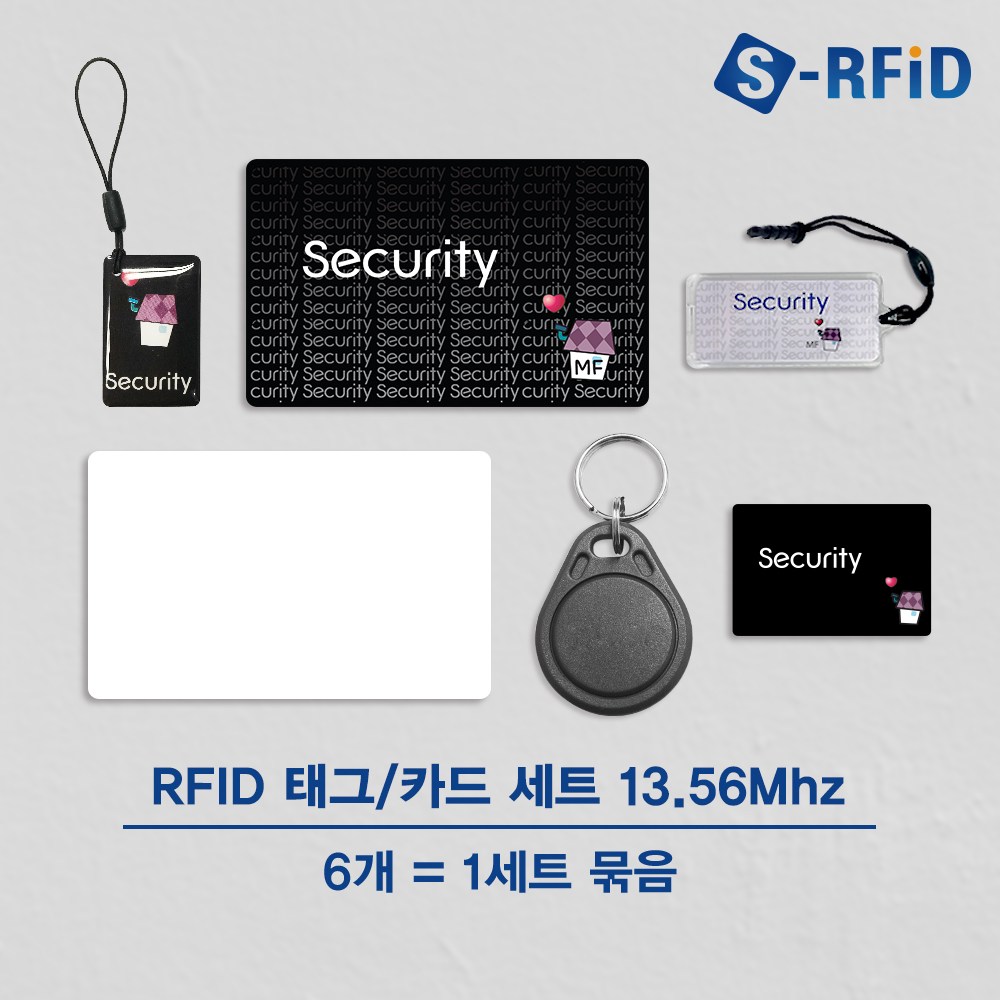 RFID 카드 태그 ABS 6개 세트 13.56Mhz 14443A 9,800원