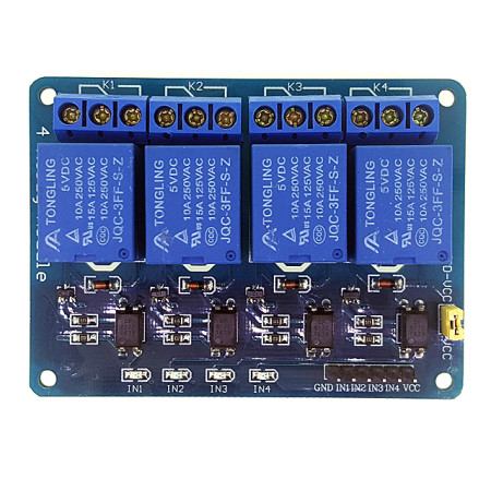 아두이노 4채널 릴레이 모듈 arduino Optocoupler Relay Module RELAY-MODULE-4CH, 1개 2,210원