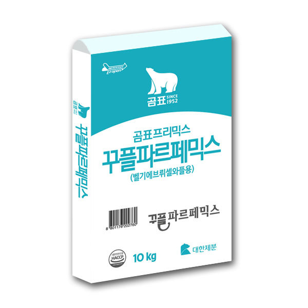 곰표 프리믹스 꾸플파르페믹스 와플믹스 10kg 와플 만들기 아메리칸 와플 벨기에 와플 대용량 카페용 매장용 업소용, 1개, 10kg 39,900원