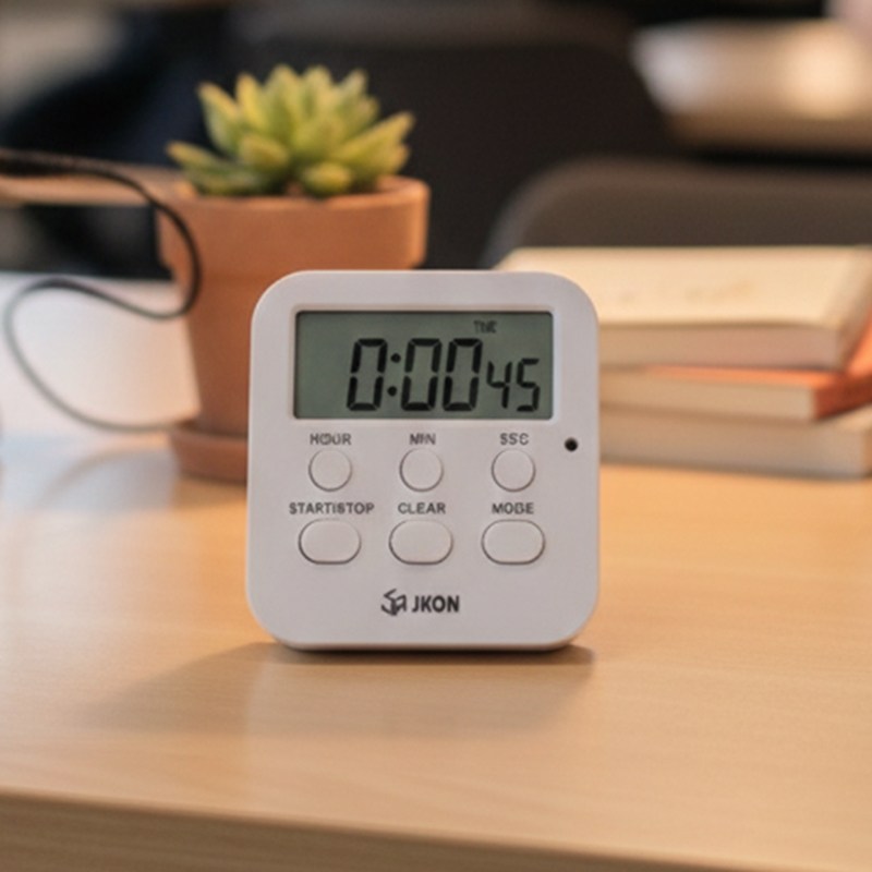 제이콘 타이머 스터디 주방 공부 요리 무소음 자석 스톱워치 알람 시계, 1개, 화이트 시리즈 5,900원