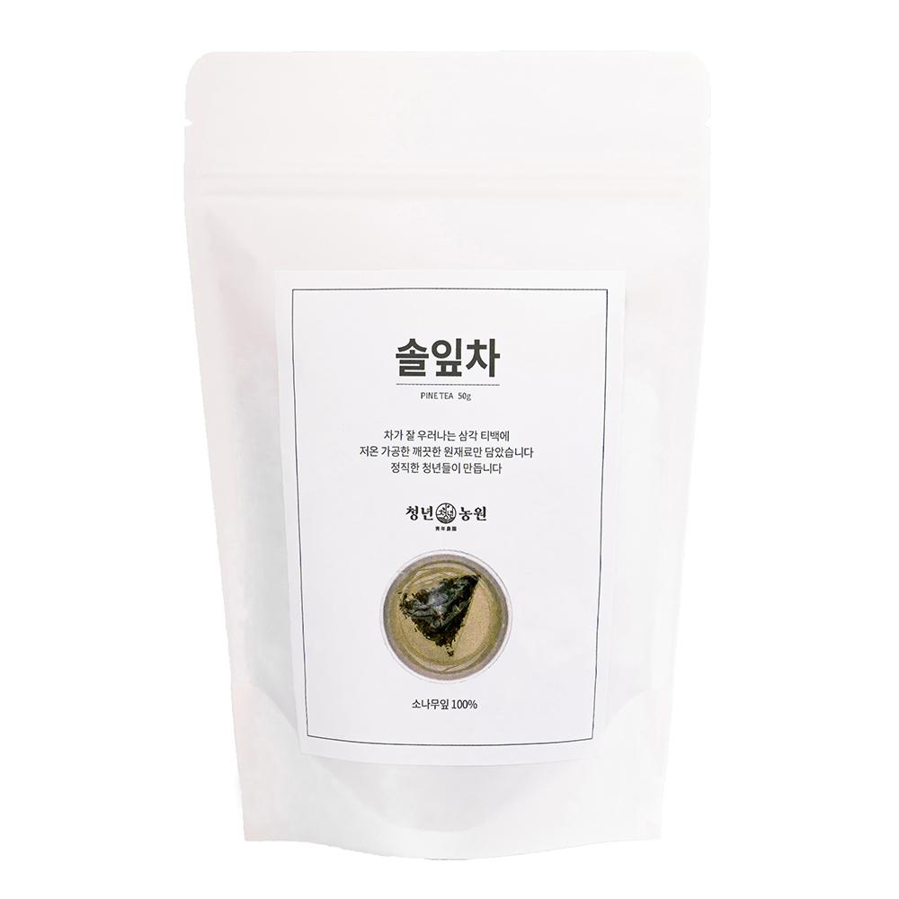 청년농원 저온가공 솔잎차 삼각티백, 1g, 50개입, 1개 12,900원