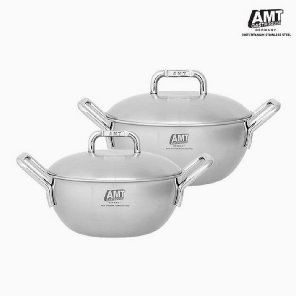 에이엠티 316Ti 스텐 2종 세트 20cm 양수웍 + 24cm 파티웍 376,640원