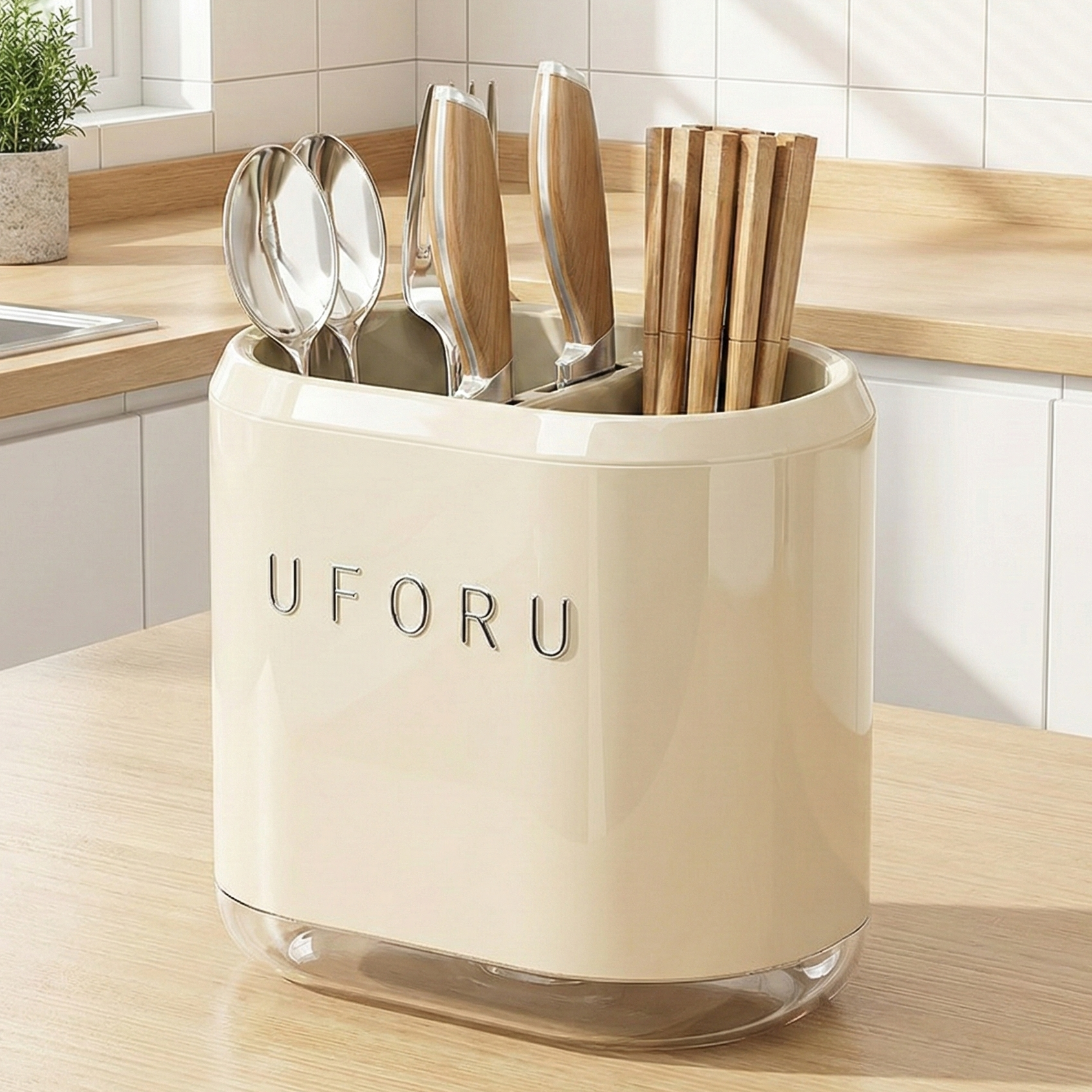 유포유 해피위더스 물빠짐 수저통 6,980원