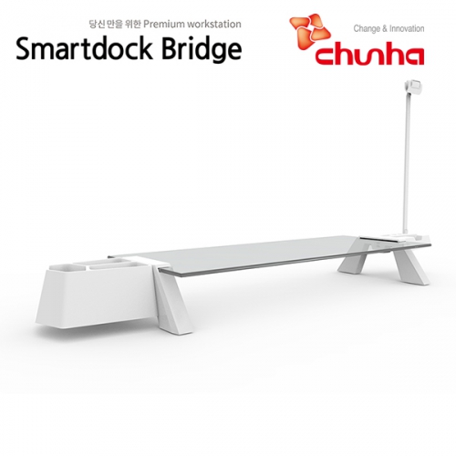 스마트독브릿지 강화유리 모니터받침대 USB3.0 노트북받침 48,600원