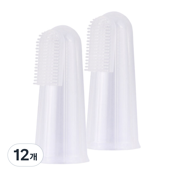 아이별프렌즈 실리콘 핑거칫솔, 단일 색상, 12개, 1개입 20,400원