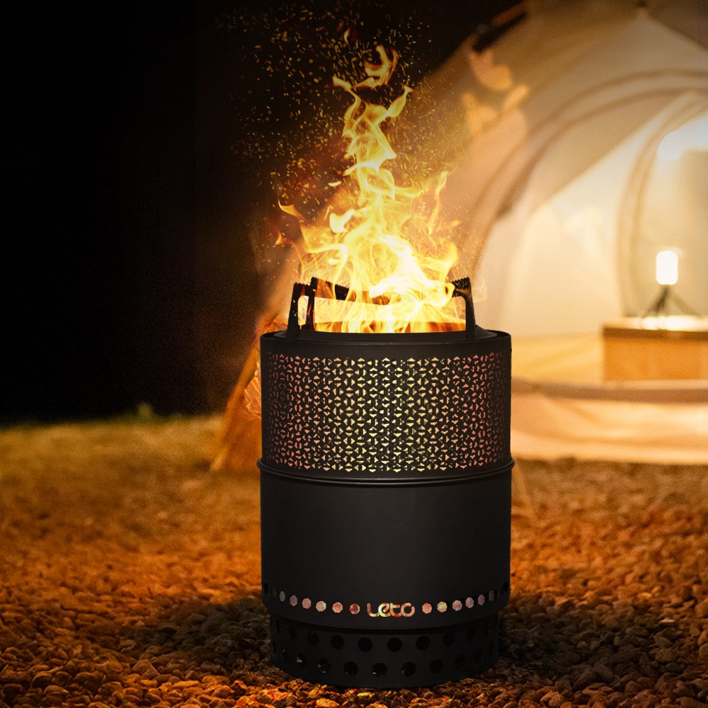 이중연소 캠핑 화로대 대형 원통 불멍 장작 바베큐그릴 SB070 98,900원