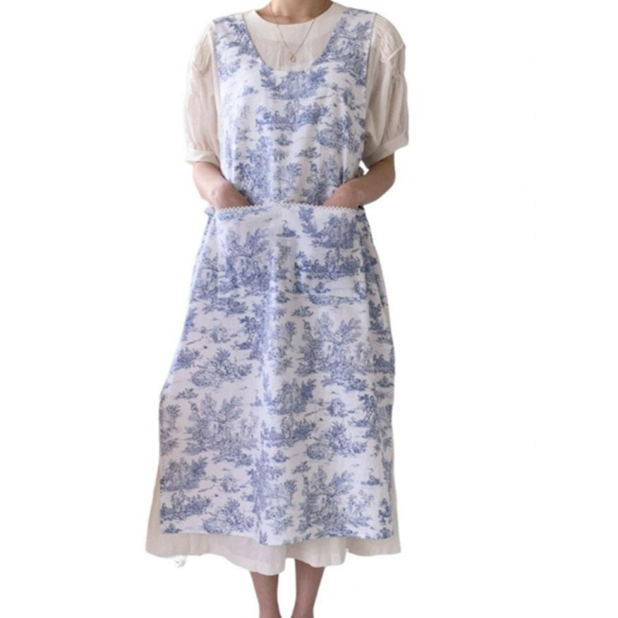 린넨롱 옆트임앞치마 예쁜원피스앞치마 장금이에이프런 카페바레스타 꽃집 플로리스트 해방타운 29,800원