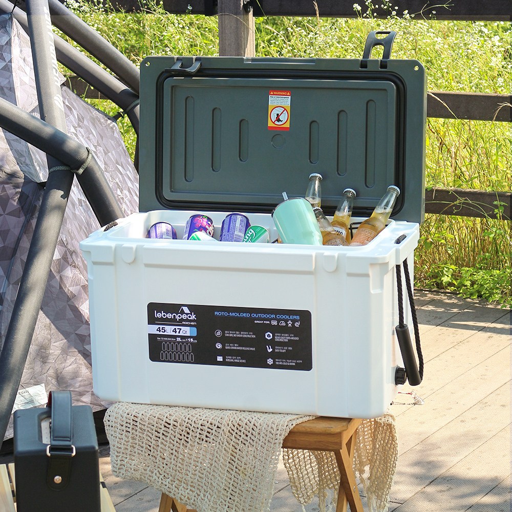 레벤픽 캠핑 아이스박스 차량용 휴대용 이동식 하드쿨러 대형 45L 185,000원