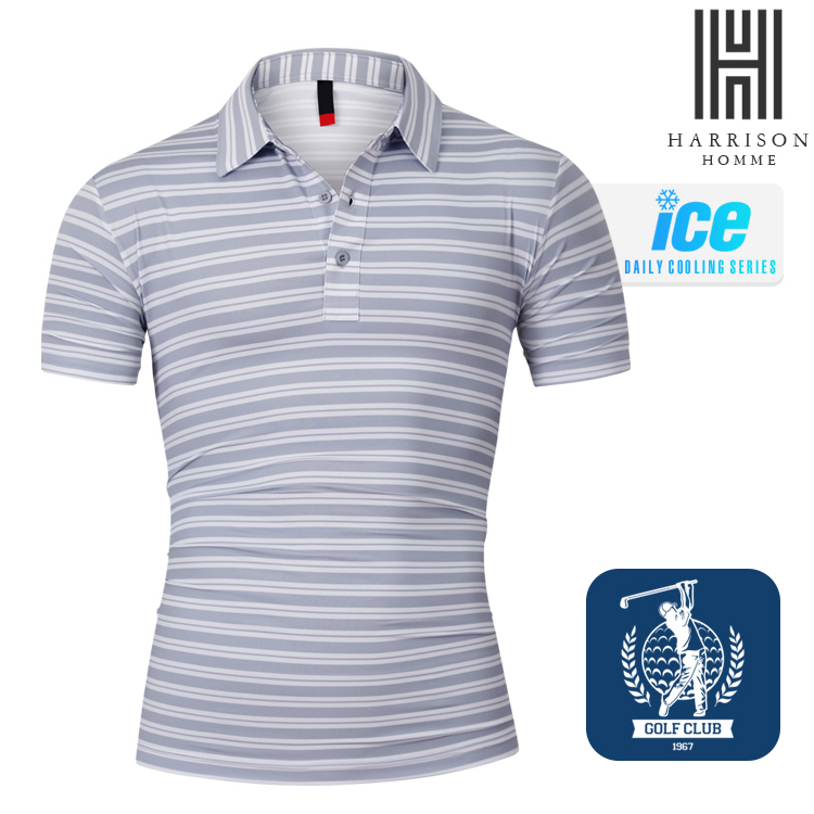 [해리슨] 골프 스트라이프 반팔 카라티 937 DNC1180 35,800원