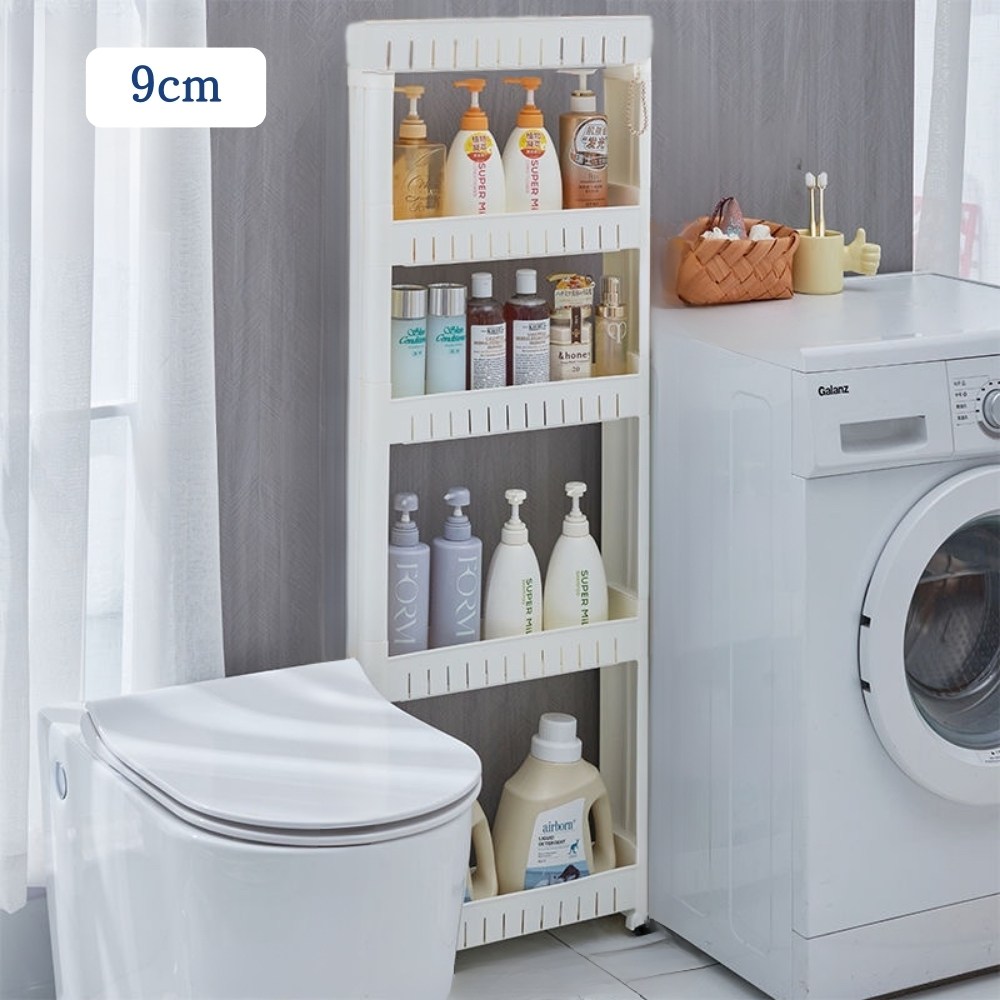 위노라 폭 9/10CM 초슬림 이동식 틈새 수납장 주방 거실 욕실 다용도 수납선반 32,200원