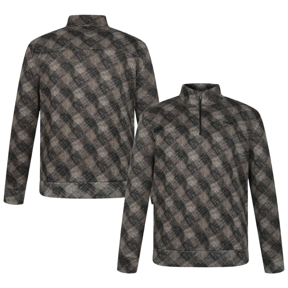 PGA 남성 체크패턴 반집업 긴팔티셔츠 PGMTS44305 31,470원