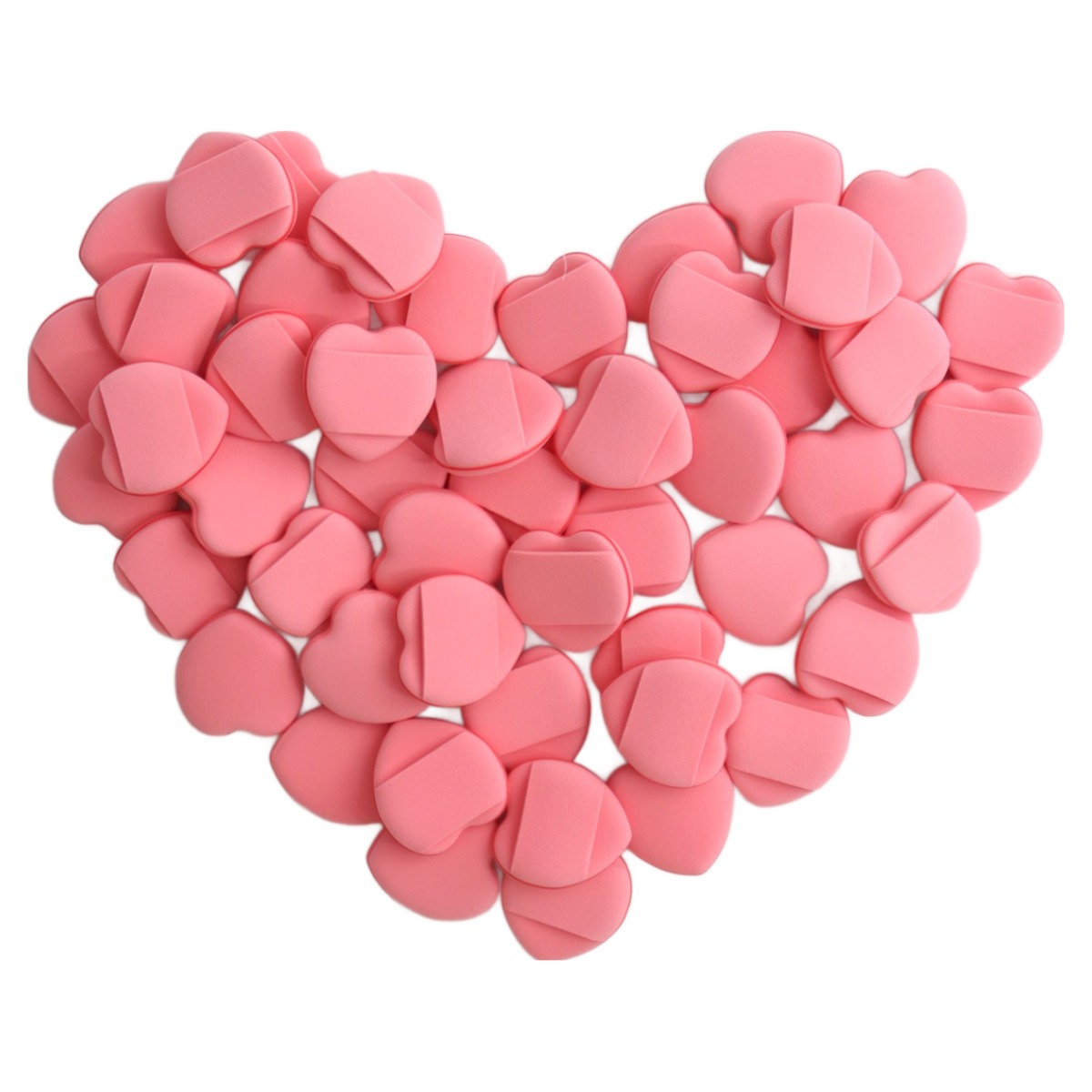 차차바이 하트미니퍼프 핑거쿠션 물방울퍼프 핑거퍼프 밀착쿠션 쫀쫀쿠션, 20개, 물방울모양혼합(박스) 5,800원