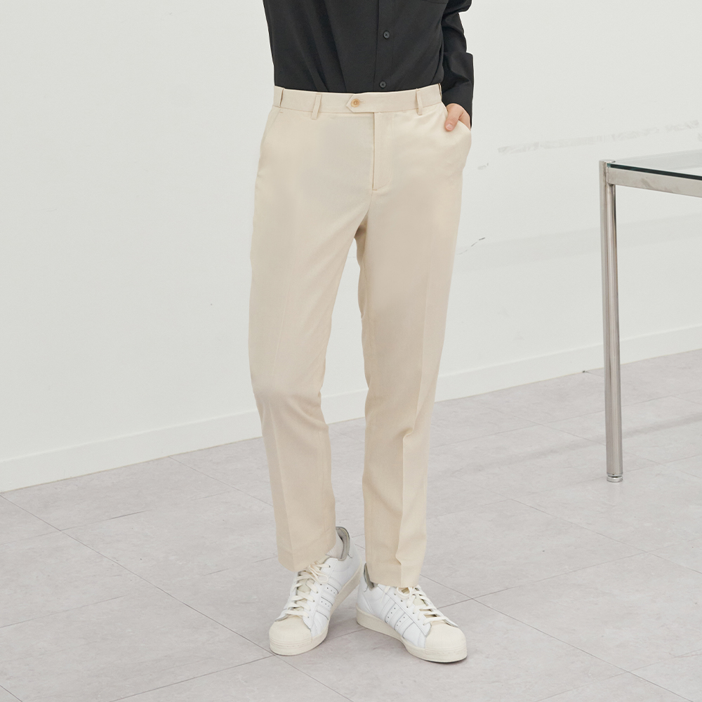 브라운스튜디오 남성용 스탠다드핏 히든밴딩 스판 슬랙스 23,300원