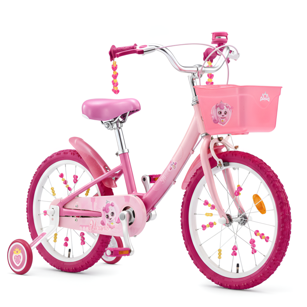 2026 하츄핑 자전거 16인치 아동용 어린이 캐릭터 자전거 신제품, 1개, 111cm, 핑크 339,000원