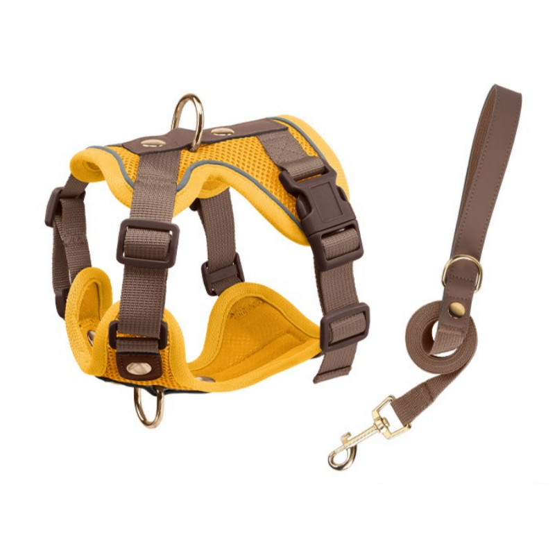 스노우윙 편안한 메쉬 강아지하네스, 허니 머스터드 12,600원