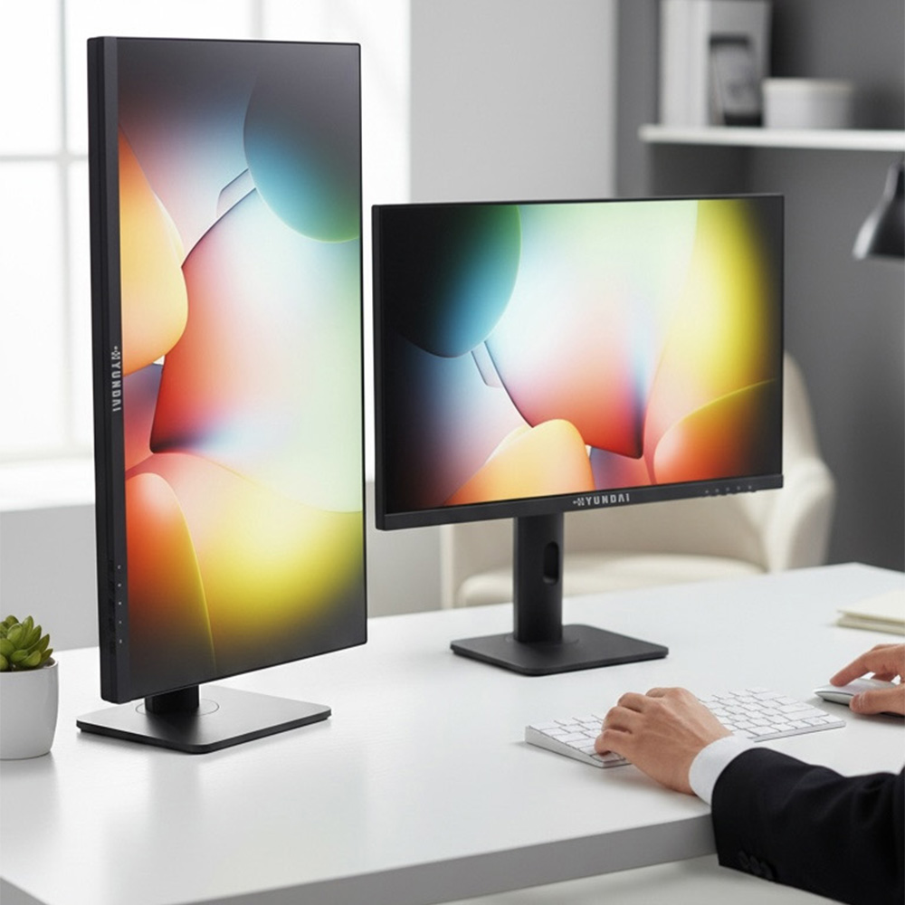 현대 HYUNDAI 27인치 FHD DP USB허브 멀티스탠드 캘리브레이션 진짜색감 무결점 시력보호 5포트 모니터 HD270KUL, HD270KUL, 68.6cm 163,000원