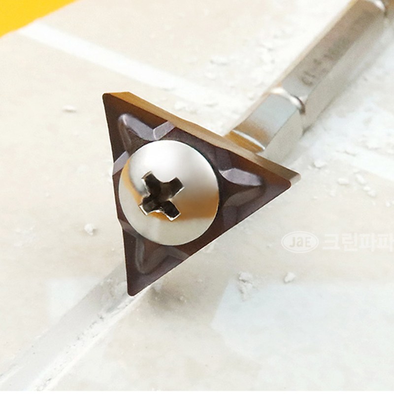 엣지줄눈 줄눈제거날 양면 코팅 삼각날 ( 본체 미포함), 1개 7,600원