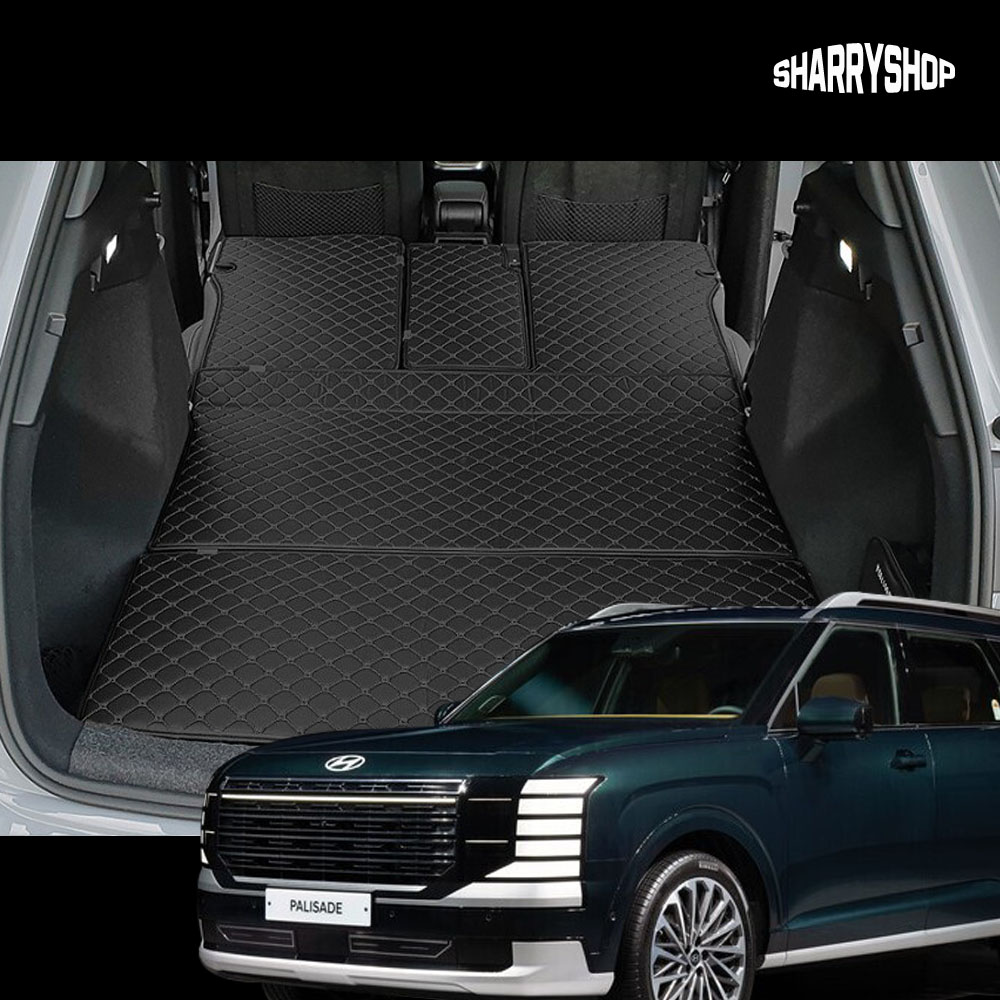 쉐리샵 디올뉴 팰리세이드 LX3 2025 퀄팅 트렁크매트 가죽 바닥매트 풀세트 가솔린 분리형 (시트고리 확인) 68,000원