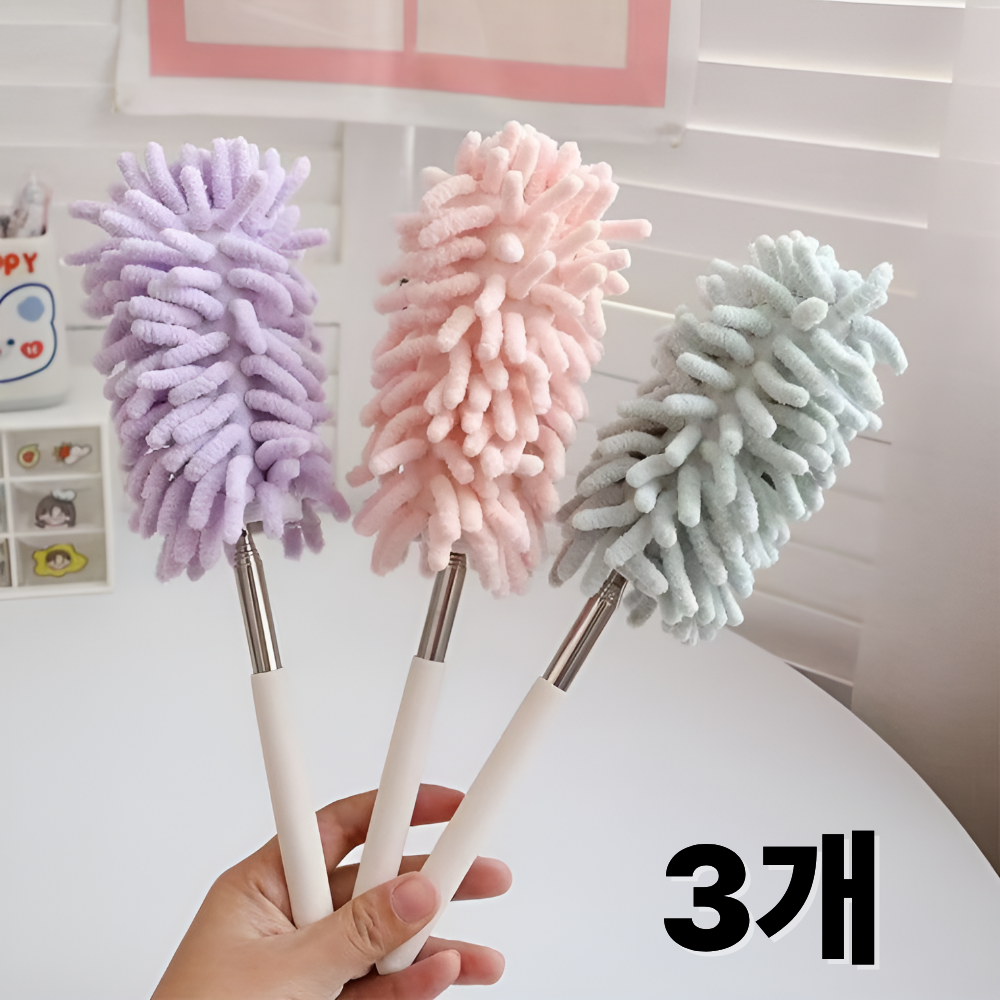 리딜 극세사 먼지털이 차량용 키보드 블라인드 청소 브러쉬, 핑크, 3개 9,900원