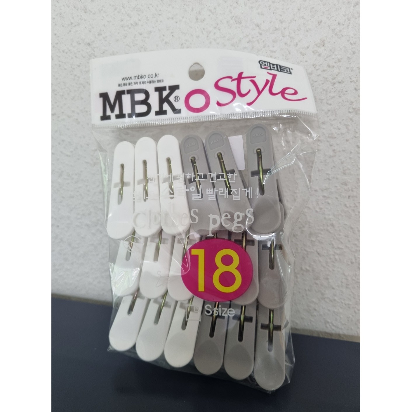 옷 이불 다용도 모던스타일 빨래고정 빨래집게 국산 소 강력집게 18P 2,120원