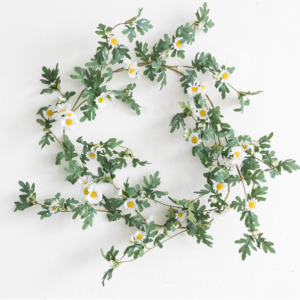 하이오브제 데이지 넝쿨 조화 인조 꽃 플라워 가랜드, 화이트 15,000원