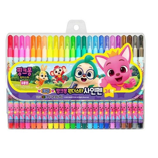 지구화학 핑크퐁 원더스타 사인펜 24색 19,900원