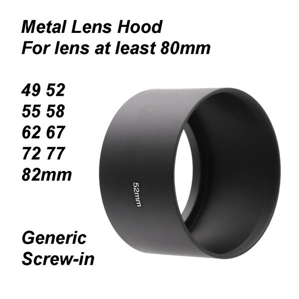 80mm 72 망원 52 최소 카메라 거리 82 49 초점 블랙 후드 범용 67 mm 나사 62 일반 55 금속 58 77 장착 13,200원