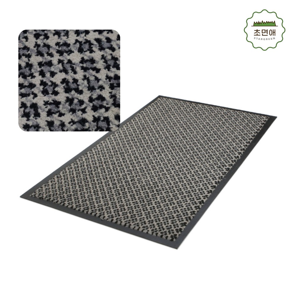 초면애 현관 점박이매트 먼지털이 수분제거, 점박이 그레이, 1개 45,000원