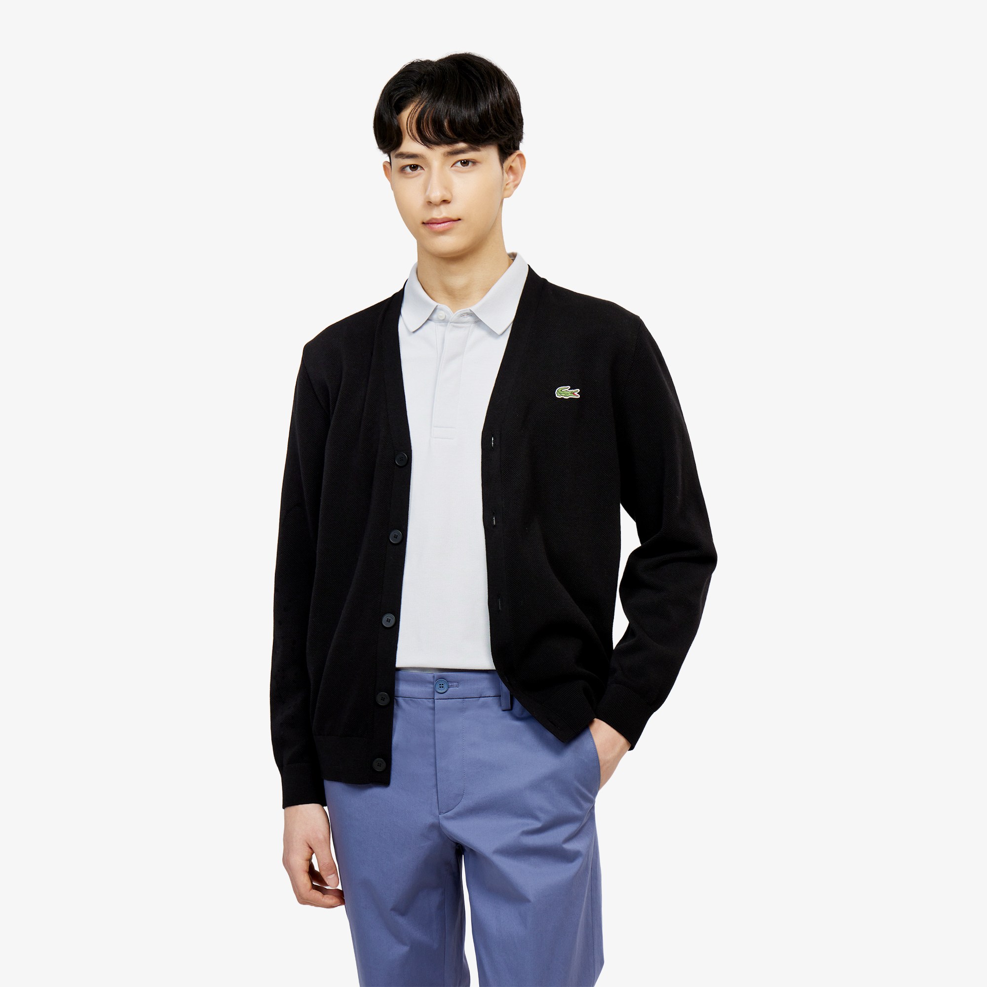 [라코스테 공식] 남성 피케 V넥 가디건 AH186E-56G 031 299,000원