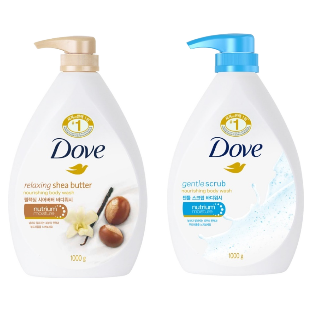 도브 바디워시 1000mlx2개 바디클렌저/릴렉싱 쉐어버터 + 젠틀 스크럽 14,290원