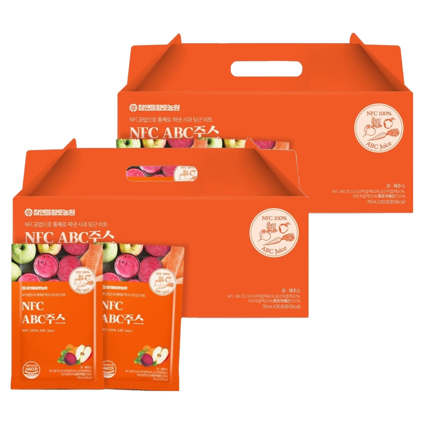 참앤들황토농원 자연을 담은 NFC 착즙 ABC주스 26,930원