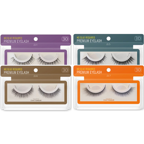 [ 9~12 mm 선택 ]샤뜨니끄  3D 속눈썹 7개세트 원터치 3초 속눈썹 4종 셀프연장 9~12 mm 7개세트 31,900원