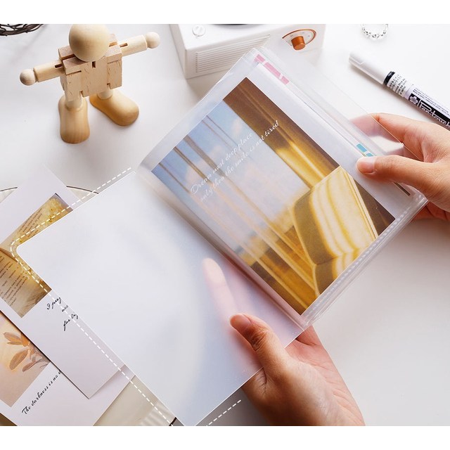스티커 보관함 vol 2 투명 파일철 A6크기 파우치 케이스, 1개 4,900원