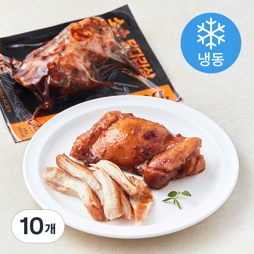 [로켓프레시] 딜리스틱 소스 닭다리살 블랙저크 (냉동), 100g, 10개 24,700원