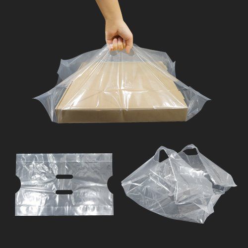 튼튼한 무지 박스용 쇼핑백 PE 1000매 피자 케이크 배달 포장 투명 비닐 봉투 176,500원