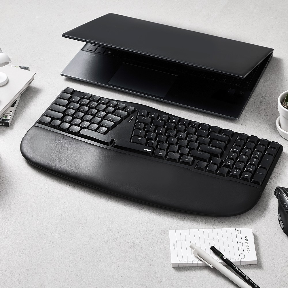 아이노트 저소음 기계식 유무선겸용 인체공학 키보드 79,000원