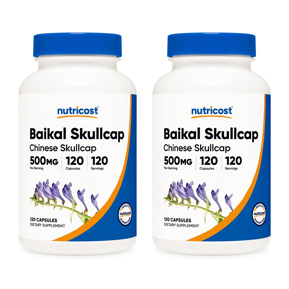 뉴트리코스트 황금추출물 바이칼 스컬캡 Baikal Skullcap 500mg 120캡슐 2병, 2개, 120정 31,800원