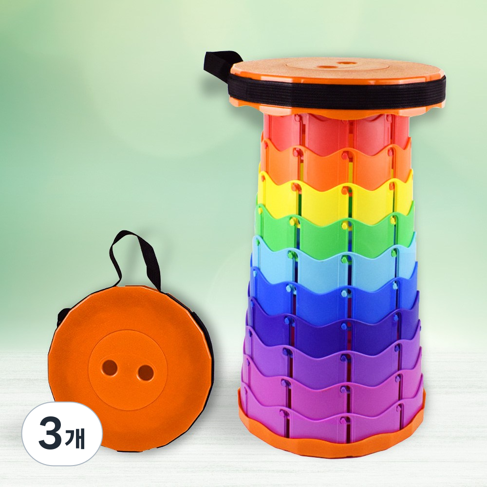 스토움 안자바라 간이의자 레인보우 아코디언의자 자바라 의자 휴대용 접이식의자 31,610원