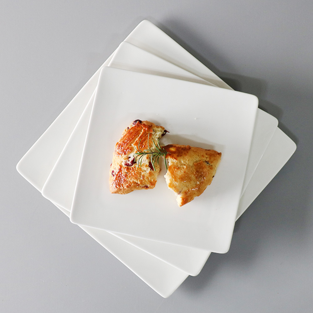 도톰 사각 접시 5size, 화이트, 1개 11,500원