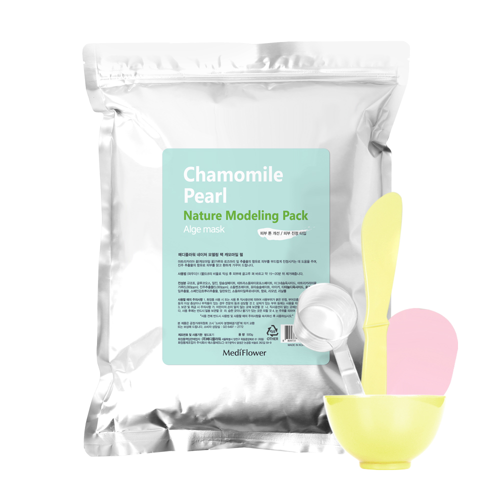 메디플라워 네이처 모델링팩 캐모마일 펄 500g+팩도구 4종세트/100% 미국산 규조토 16,990원