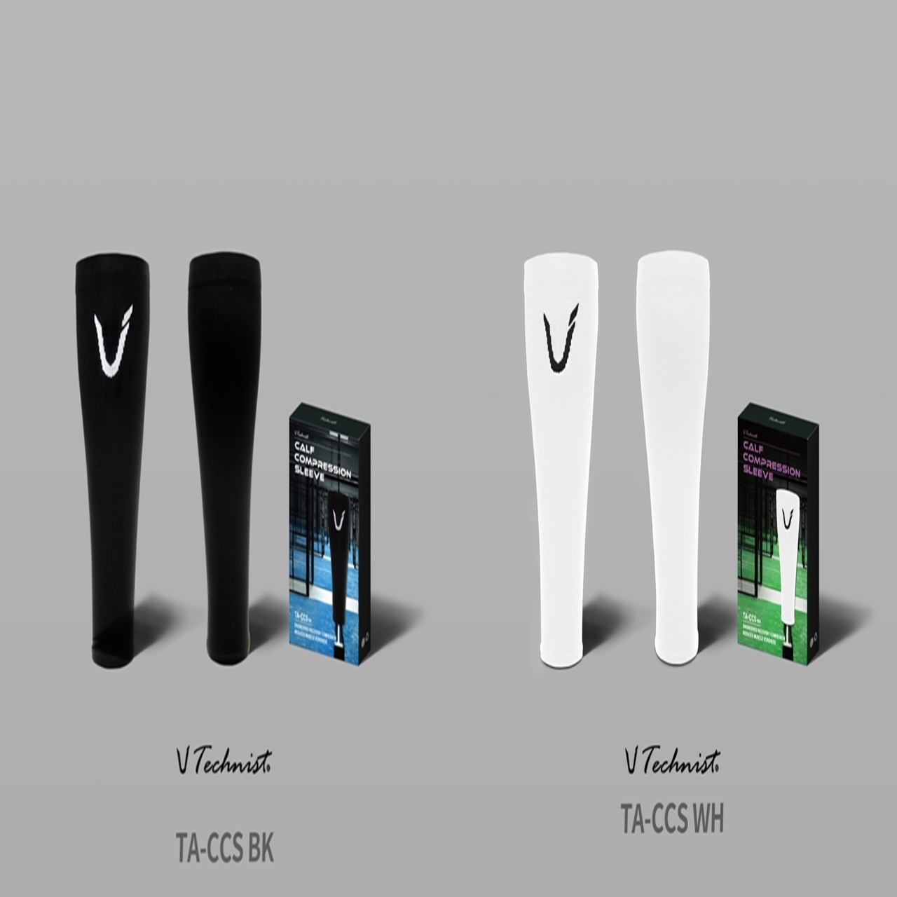 테크니스트 TA-CCS 카프 슬리브 2컬러 블랙 화이트 종아리 블랙 보호대 배드민턴용품 32,000원