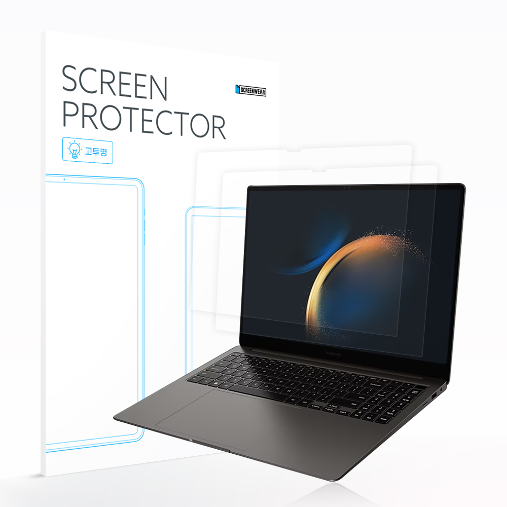 (2매) 2023 갤럭시북3 울트라 16 에어핏 고투명 액정보호필름, 2개 14,500원