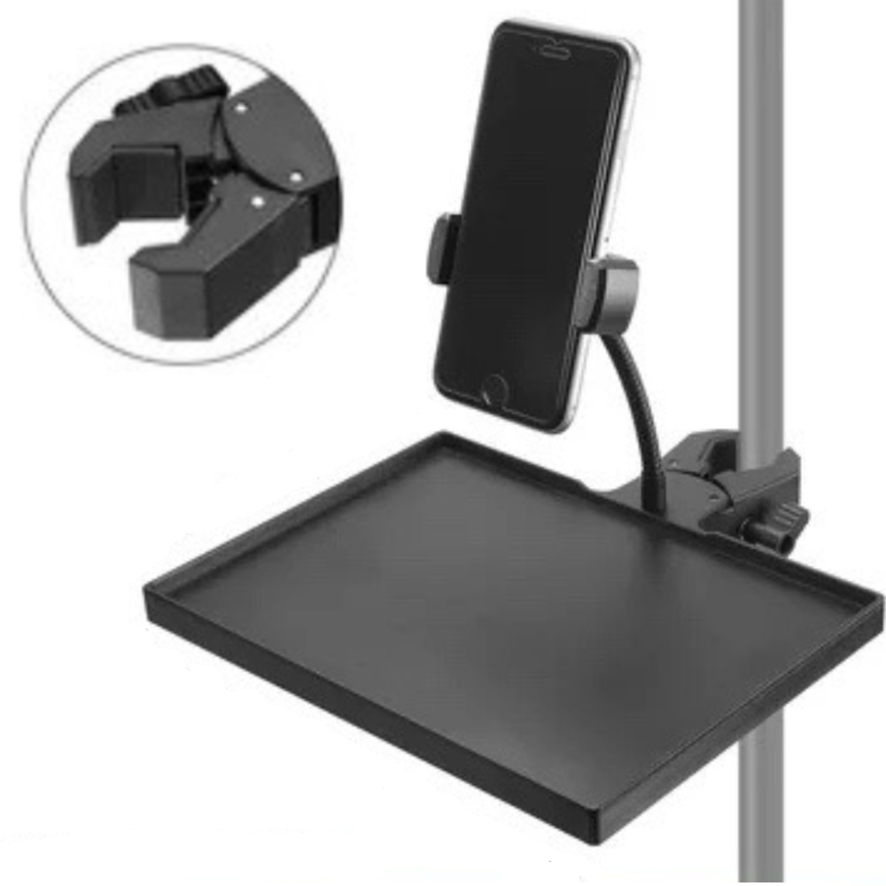 홈라옴 라이브 방송 휴대폰 거치대 테이블, 1개, 블랙 12,700원