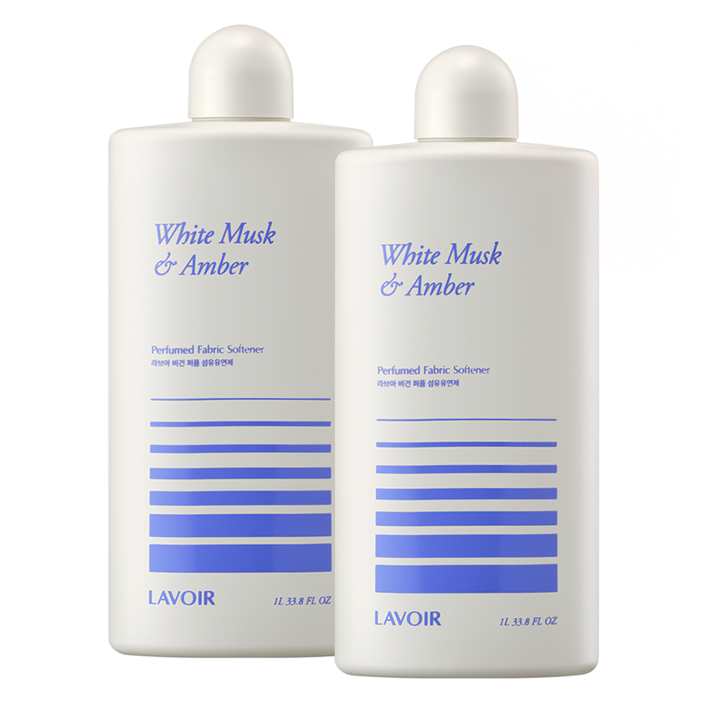 [비건라이프] 라브아 퍼퓸 비건 초고농축 섬유유연제 화이트머스크앤앰버 본품, 1L, 2개 35,500원